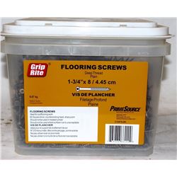 PAIL OF GRIP-RITE FLOORING SCREWS 1-3/4" X 8