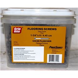 PAIL OF GRIP-RITE FLOORING SCREWS 1-3/4" X 8