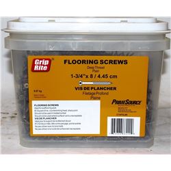 PAIL OF GRIP-RITE FLOORING SCREWS 1-3/4" X 8