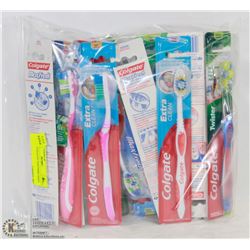 LOT OF COLGATE TOOTHBRUSHES