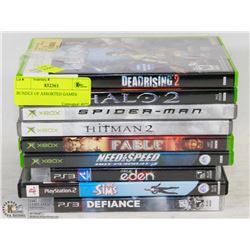 BUNDLE OF ASSORTED GAMES