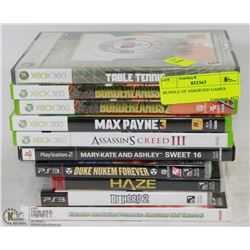 BUNDLE OF ASSORTED GAMES