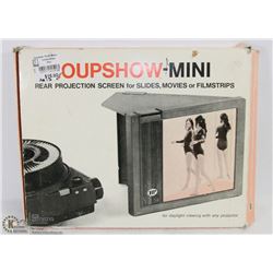 REAR PROJECTOR SCREEN SLIDE VINTAGE.