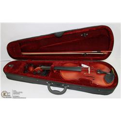 VIOLIN 4/4 SATIN FINISH WITH BOW & HARD CASE