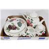 Image 1 : QUEENS FINE BONE CHINA "HOOKERS FRUIT" TEA SET