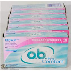 LOT OF O.B. PRO COMFORT TAMPONS