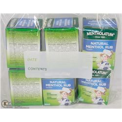 LOT OF MENTHOLATUM MENTHOL RUB