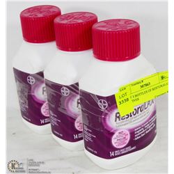 LOT OF 3 BOTTLES OF RESTORALAX LAXATIVES