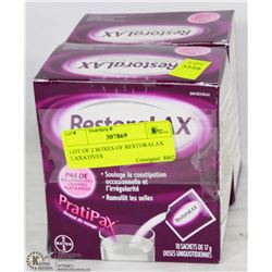 LOT OF 2 BOXES OF RESTORALAX LAXATIVES