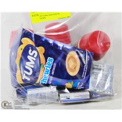 LOT OF TUMS AND PEPCID ANTACIDS
