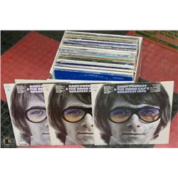 BOX OF CLASSIC ROCK RECORDS.