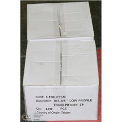 2 CASES OF 8X1-3/8" LOW PROFILE TRUSS SCREWS