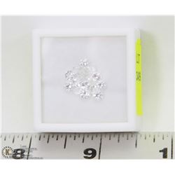 205) GENUINE COLORLESS QUARTZ, 3-4MM ROUNDS,