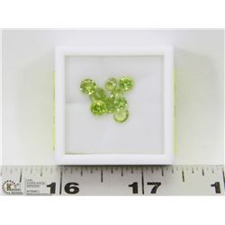 295) GENUINE PERIDOTS, ROUNDS, APPROX 4 CTS