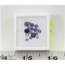 227) GENUINE IOLITES, 2.5-5MM ROUNDS, APPROX
