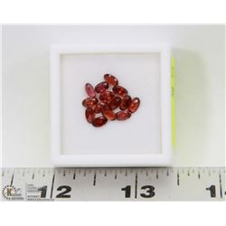 220) GENUINE GARNETS, OVALS, APPROX 4 CTS