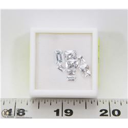 275) 8 CUBIC ZIRCONIA, RECTANGLE OCTAGONAL