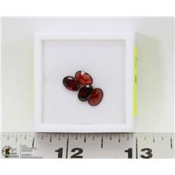 234) GENUINE GARNETS, OVAL, ASSORTED, APPROX 4CTS