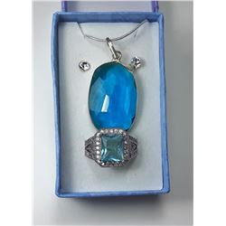 14 -BLUE TOURMALINE PENDANT