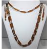 Image 1 : 10 -GOLD TONE TRIPLE STRAND AMBER