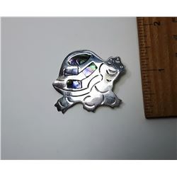 6)  MEXICAN ALPACA SILVER & ABALONE