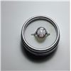 Image 1 : 1)  WHITE FIRE OPAL RING