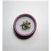 Image 1 : 3)  VINTAGE TRIPLE ROSE SILVER RING