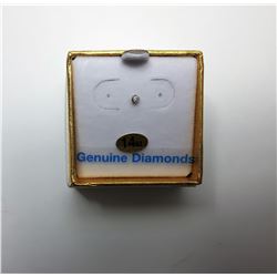 7)  14KT GOLD & DIAMOND NOSE STUD