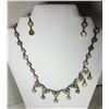 Image 1 : 16)  VINTAGE MOONSTONE NECKLACE AND