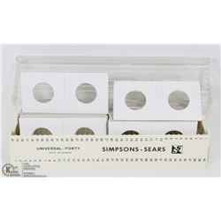 2X2 COIN HOLDER WITH 90+ EMPTY COIN SLEEVES