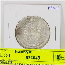 1962 CANADIAN SILVER 50 CENT PIECE