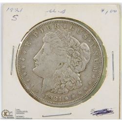 1921 MORGAN SILVER DOLLAR