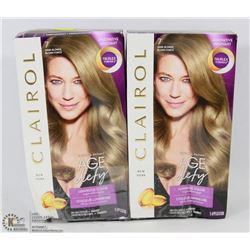 2 PACKAGES OF CLAIROL  AGE DEFY LUMINOUS COLOR