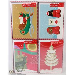 4 PACKS OF CHRISTMAS CARDS