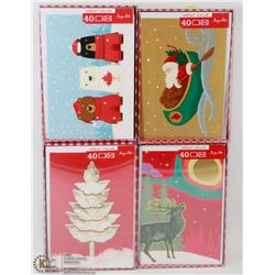 4 PACKS OF CHRISTMAS CARDS