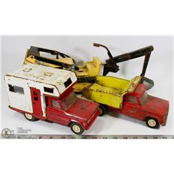 LOT OF 3 VINTAGE TONKA TRUCKS INCL LOADER