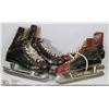 Image 1 : 2 PAIR OF VINTAGE HOCKEY SKATES