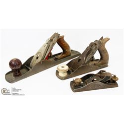 3 ANTIQUE WOOD PLANES
