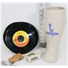 Image 1 : STEAMWHISTLE BEER MUG 45RPM RECORDS & ASSORTED