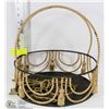 Image 1 : DECORATIVE BASKET WITH BRASS KEY SET & PAIR OF