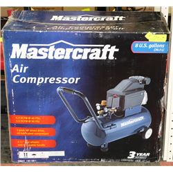 MASTERCRAFT 8 GALLON AIR COMPRESSOR.