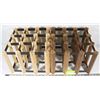 Image 1 : 2 WOODEN AND METAL WINE RACKS