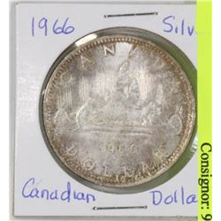 1966 CANADIAN SILVER DOLLAR - COLLECTIBLE