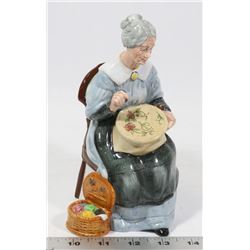 1979 "EMBROIDERING" #2855 ROYAL DOULTON FIGURINE.