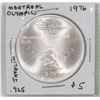 Image 1 : RCM MONTREAL OLYMPICS 1976 $5 SILVER COIN.