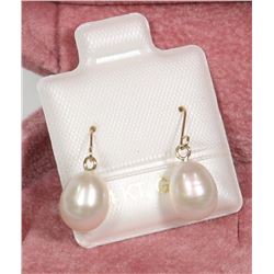 13) 14KT GOLD FRESHWATER PEARLS EARRINGS