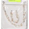 Image 1 : 21) FRESH WATER PEARL NECKLACE AND BRACELET SET