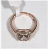 Image 2 : 22) STERLING SILVER MORGANITE RING SIZE 7
