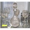 Image 1 : IMPERIAL ESTATE CRYSTAL DECANTER AND GLASSES