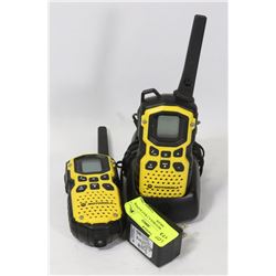PAIR OF MOTOROLA 2 WAY RADIOS WITH CHARGER